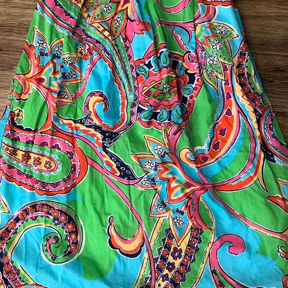 Lilly Pulitzer Paisley Halter Dress, Sz 8 - Picture 5 of 6